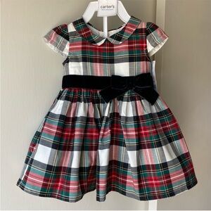 Carter's Red and Green Plaid Dress